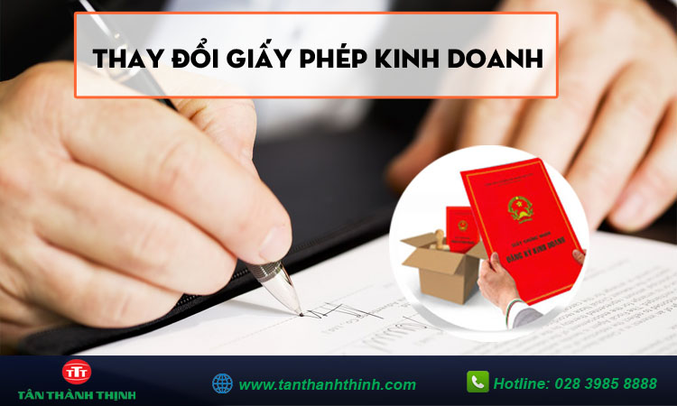 Thay đổi giấy phép kinh doanh 