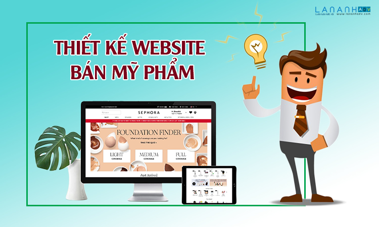 Thiết kế website bán mỹ phẩm